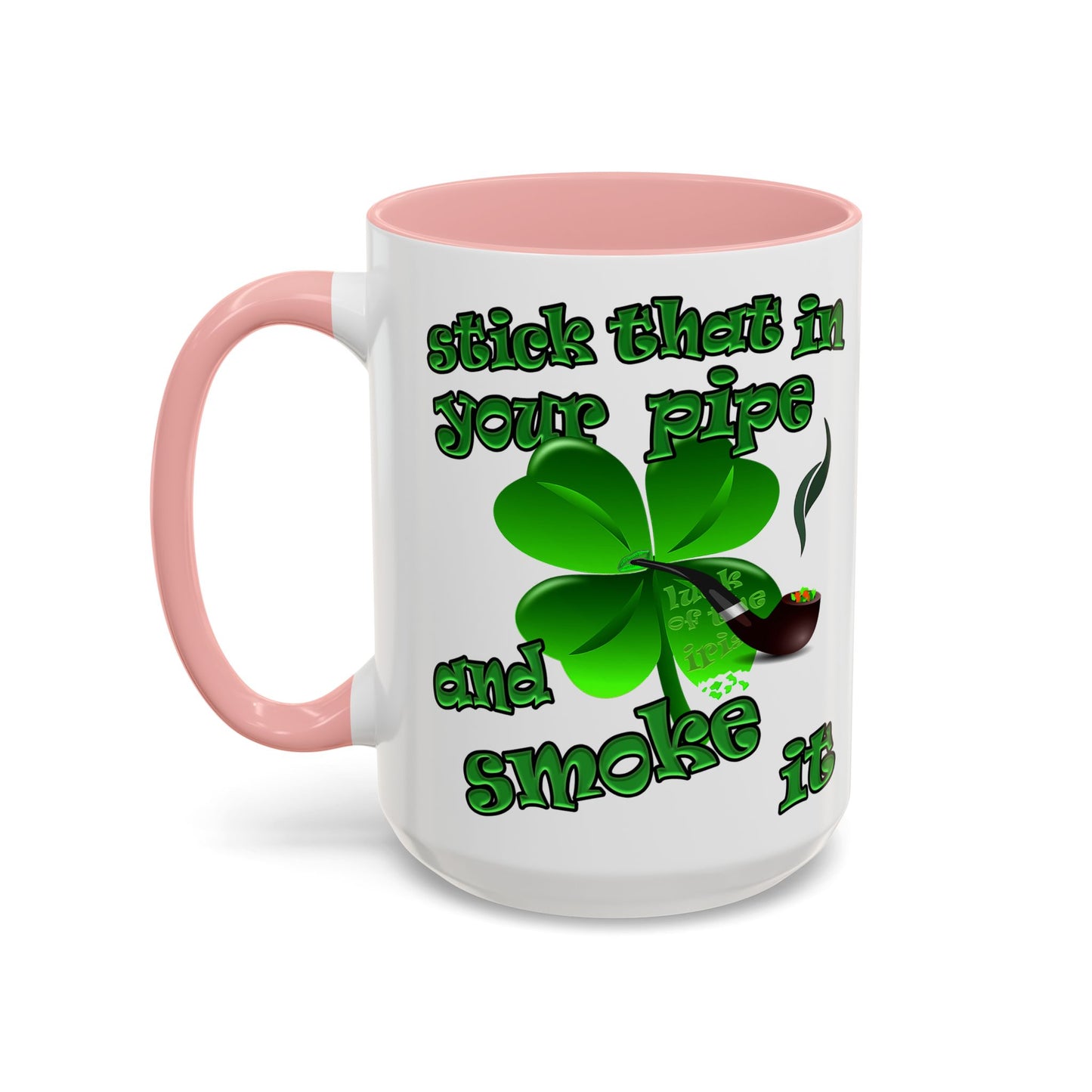 celtics logo - Accent Mug (white)