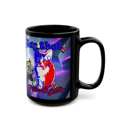 tag that - Black Mug (grey-pink wave)
