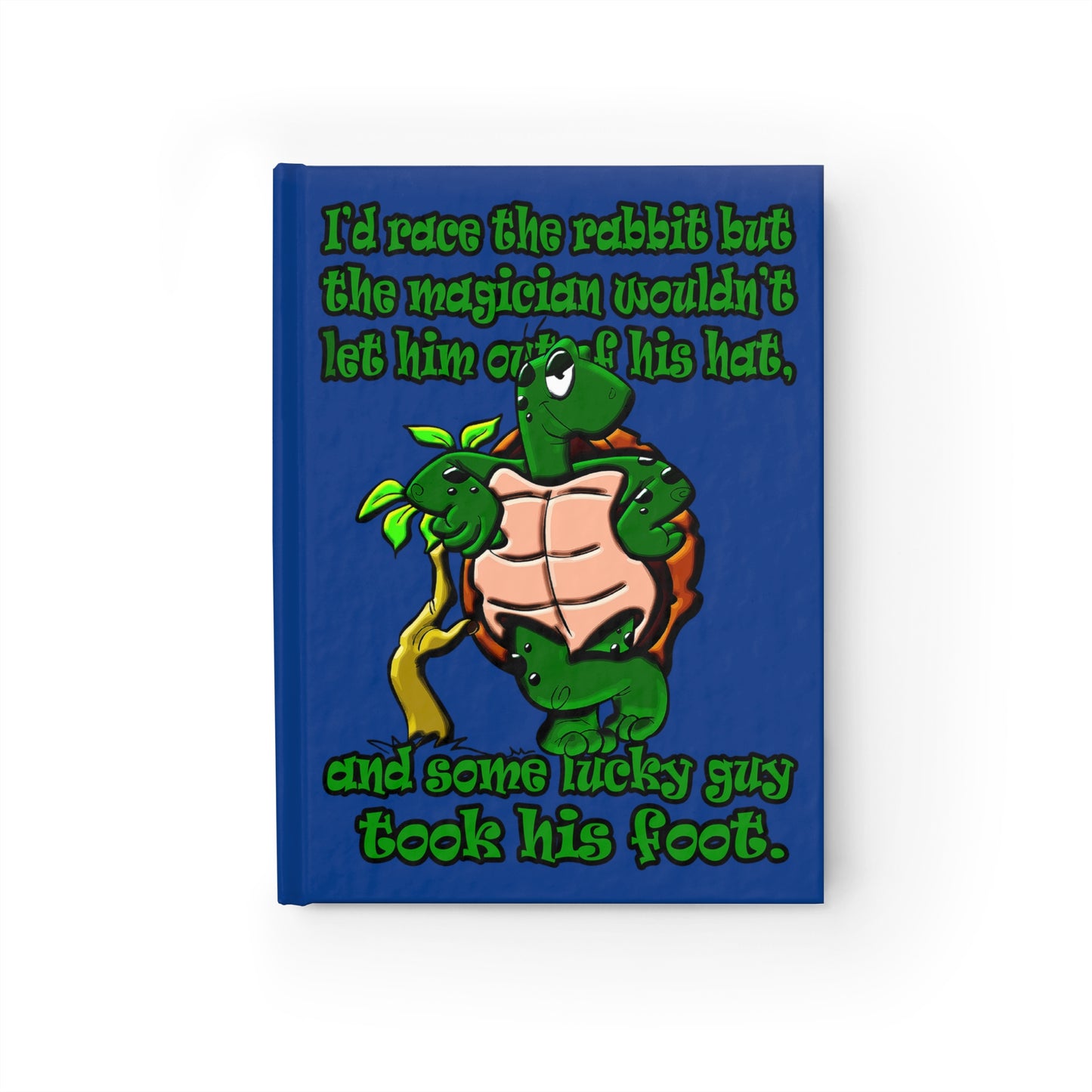 turtle race - journal-lined (dark blue)
