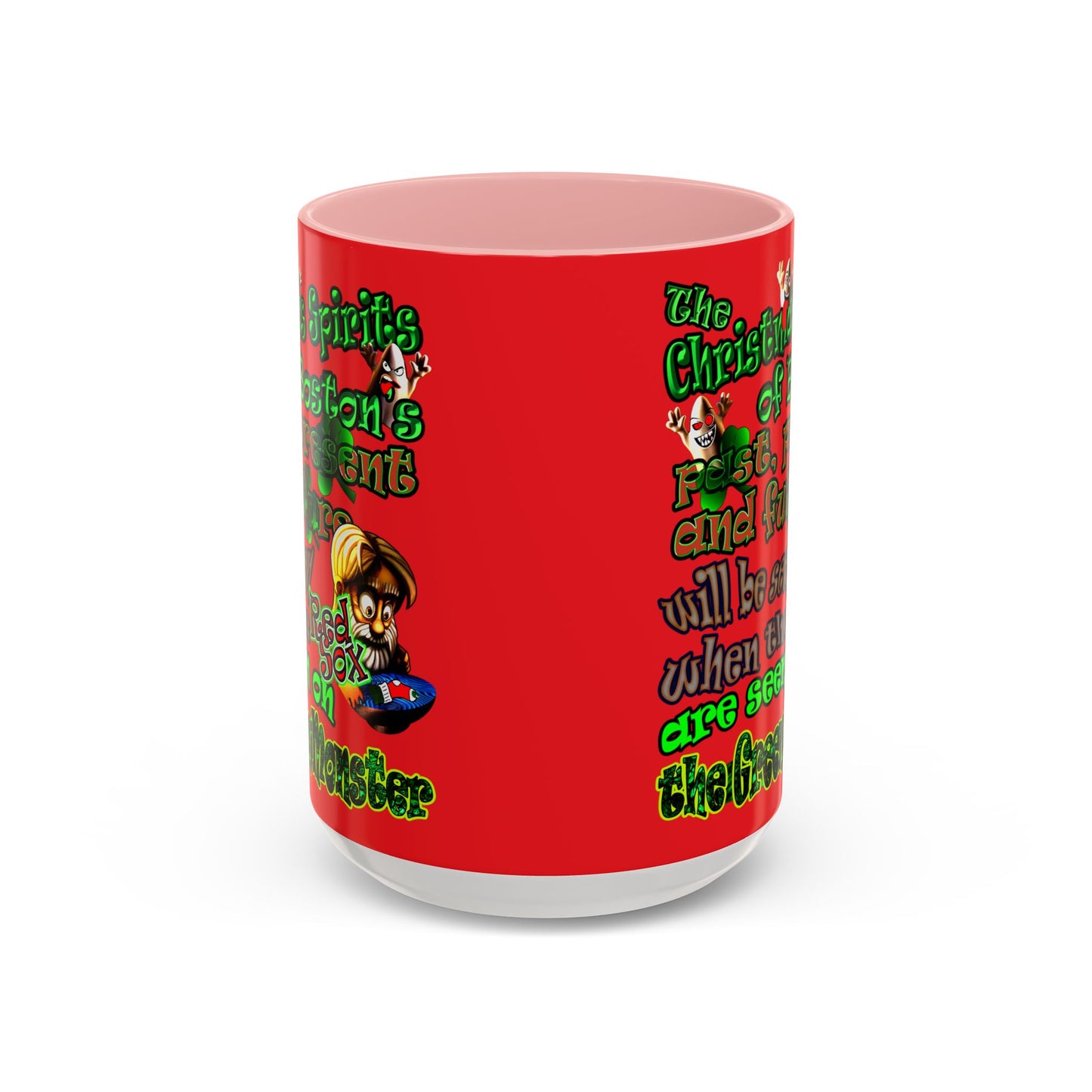 christmas spirits of boston - Accent Mug (red)