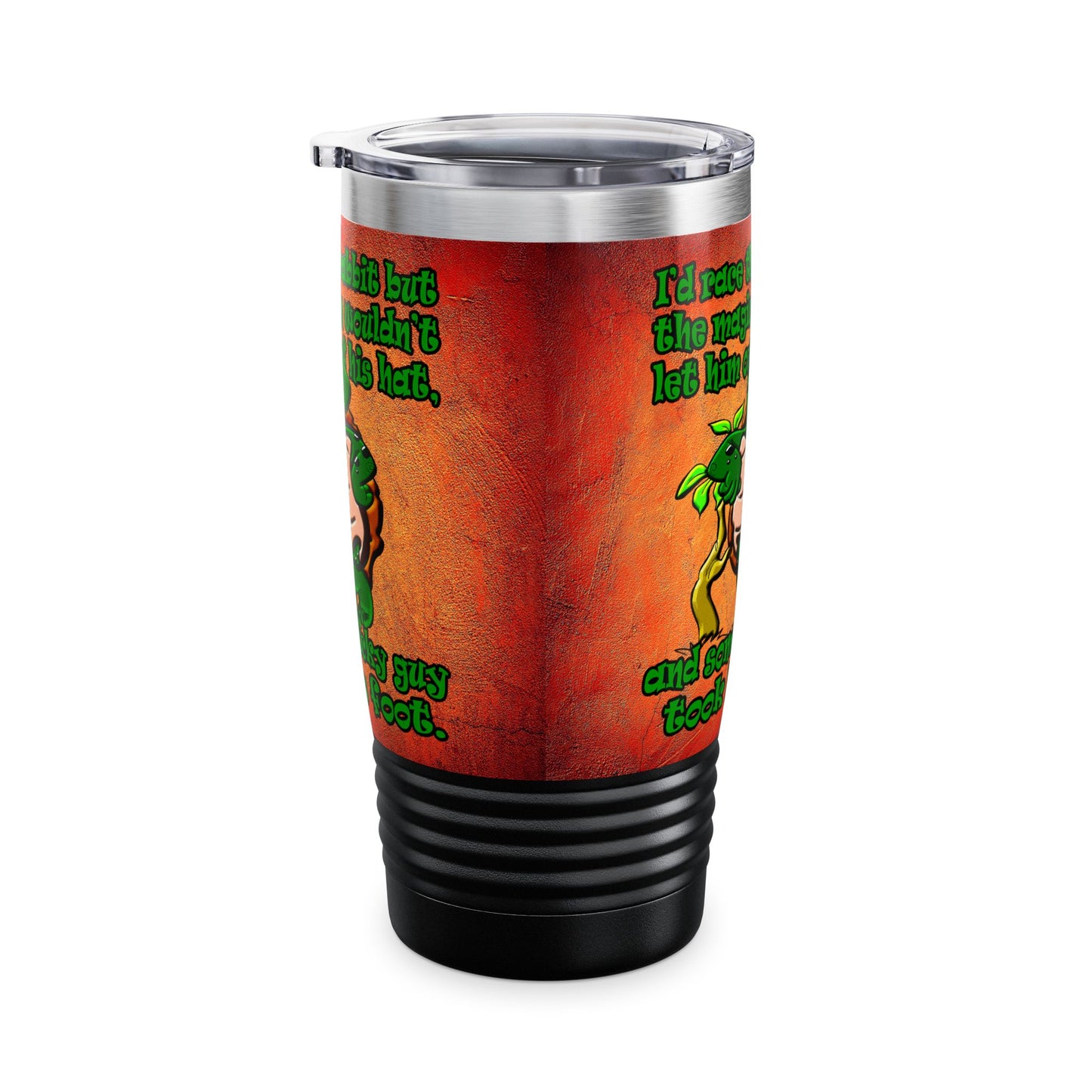 turtle race - Ringneck Tumbler, 20oz (burnt orange)
