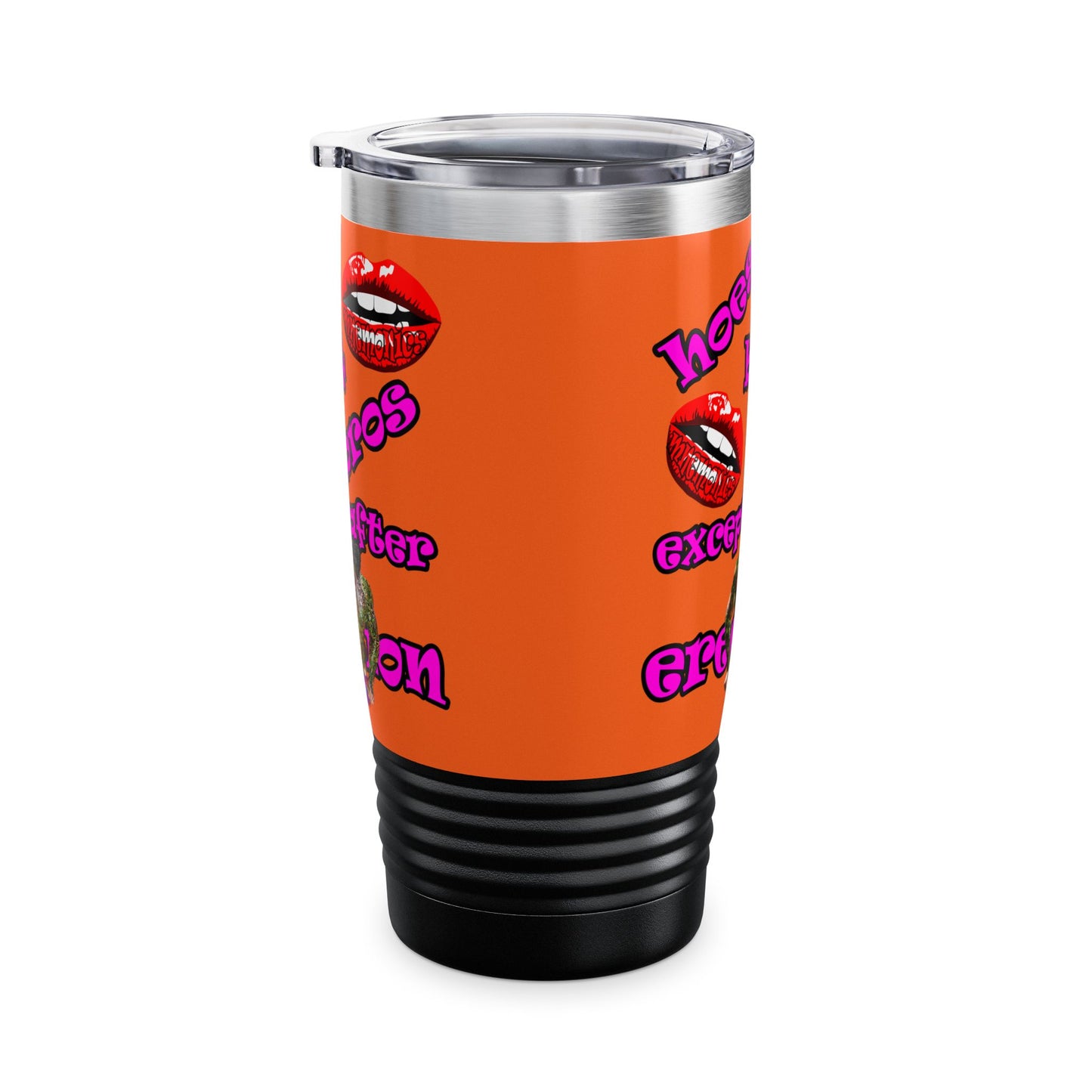 hoes b4 bros - Ringneck Tumbler, 20oz (orange)