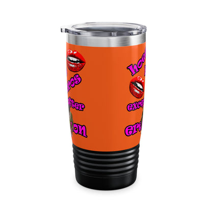 hoes b4 bros - Ringneck Tumbler, 20oz (orange)