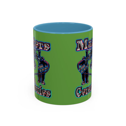 em cee squared - Accent Mug (green)