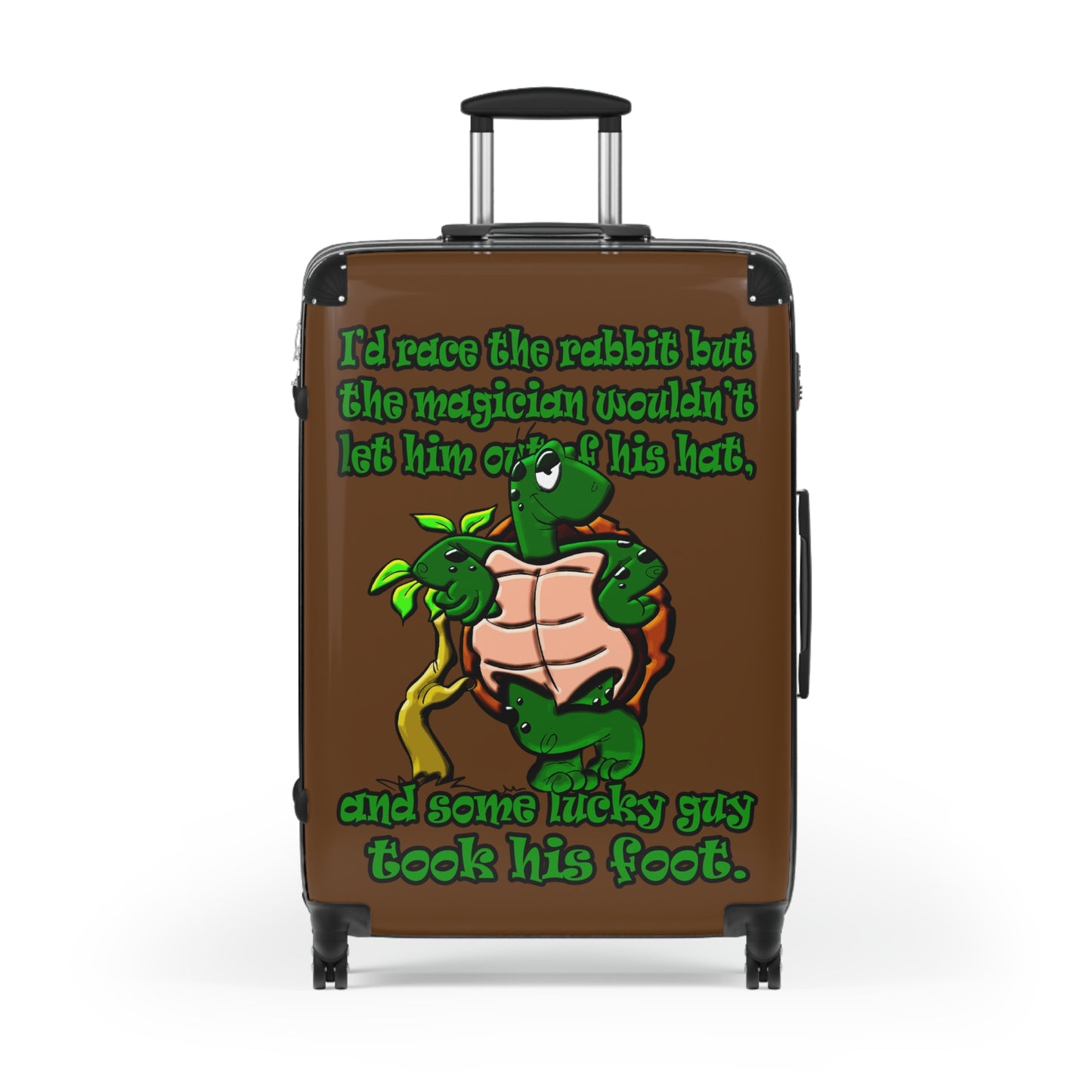 turtle race - Suitcase (brown)