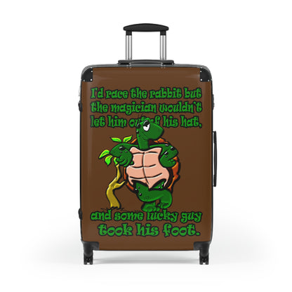 turtle race - Suitcase (brown)