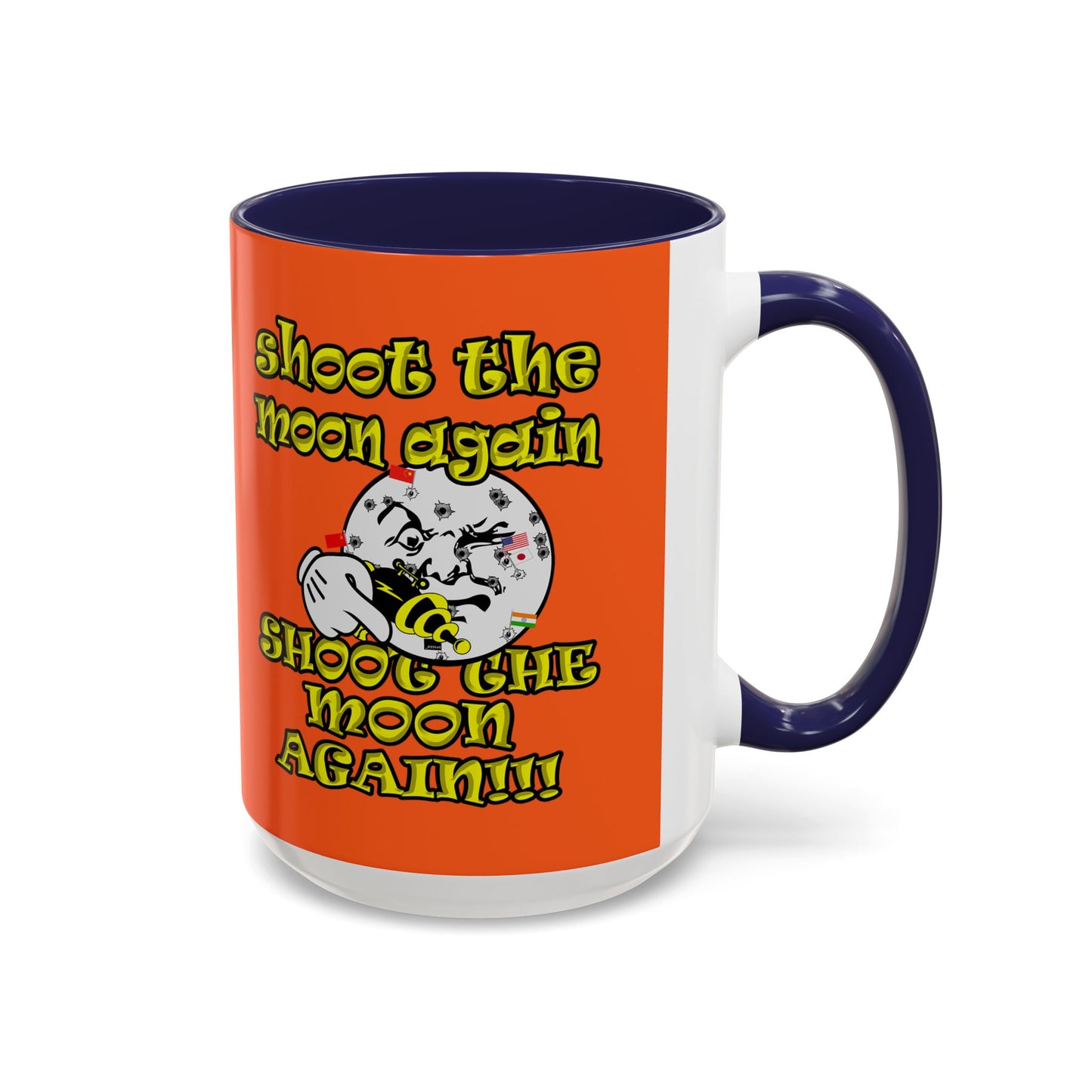 shoot the moon again - Accent Mug (orange)