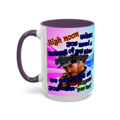 high noon - Accent Mug (light blue-pink wave)
