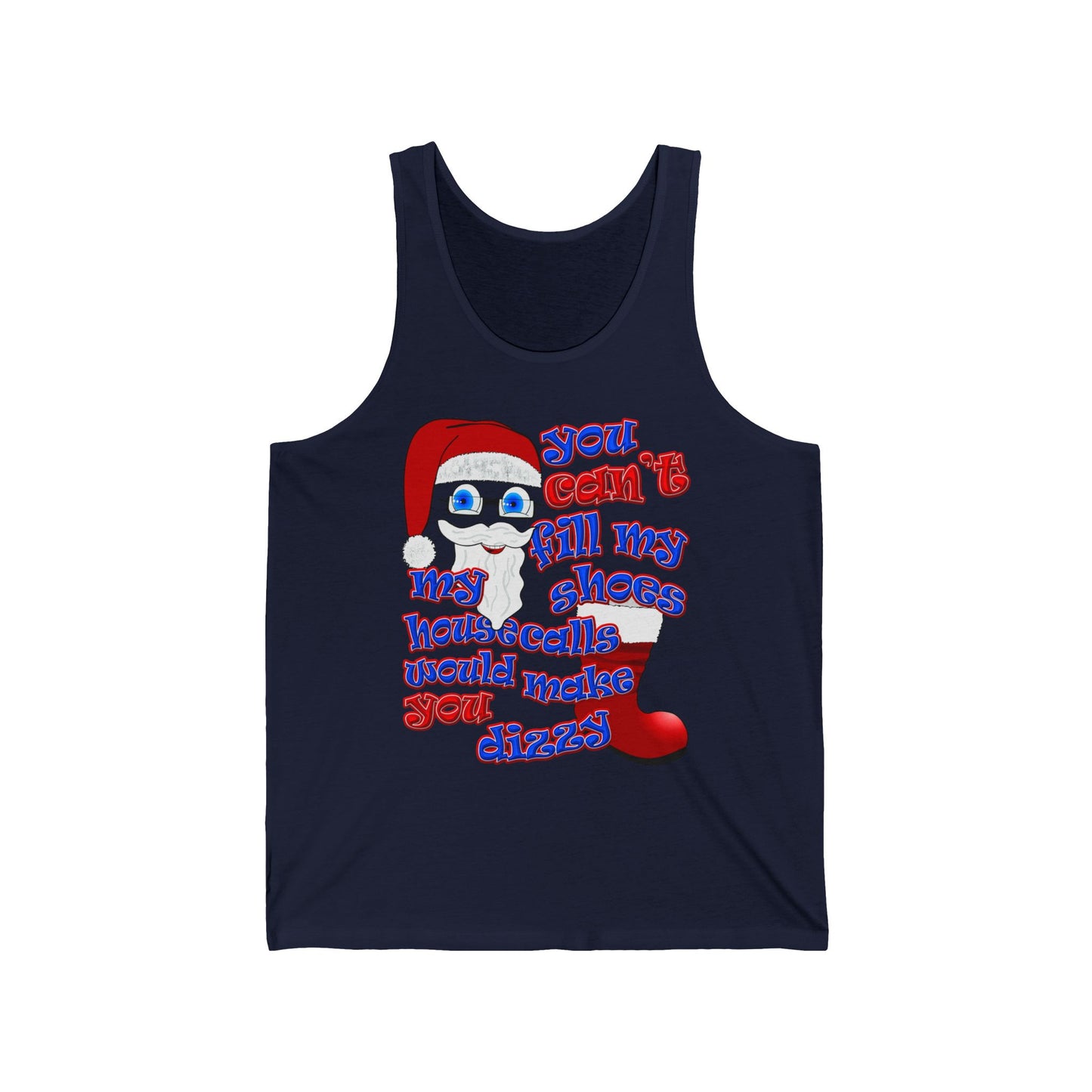 santa's shoes - Unisex Jersey Tank