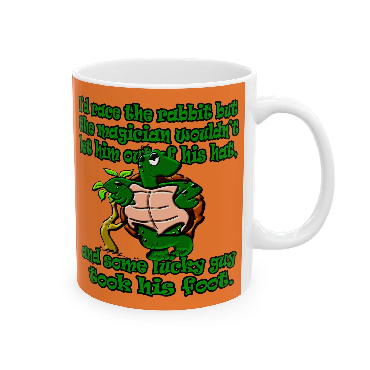 turtle race - White Mug (crusta)