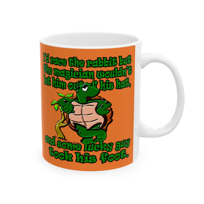 turtle race - White Mug (crusta)
