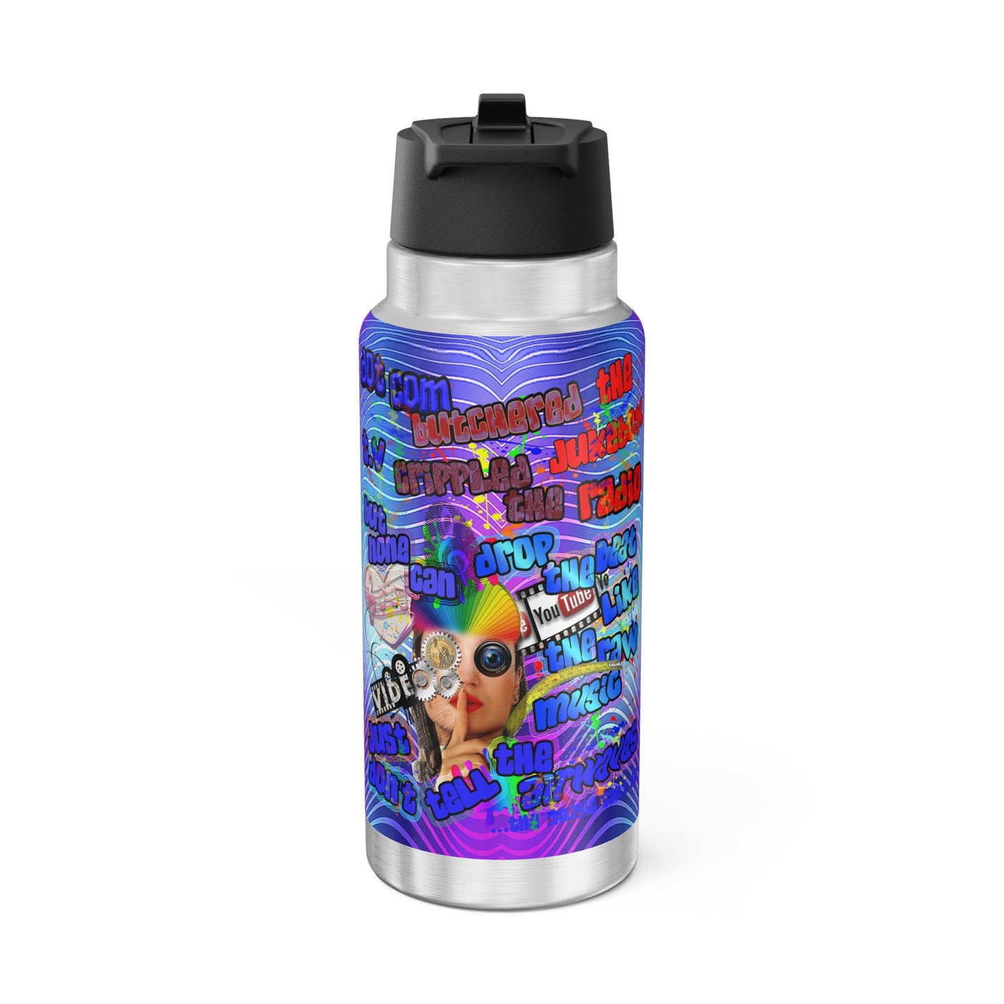 drop the beat - Gator Tumbler, 32oz  (purple wave)