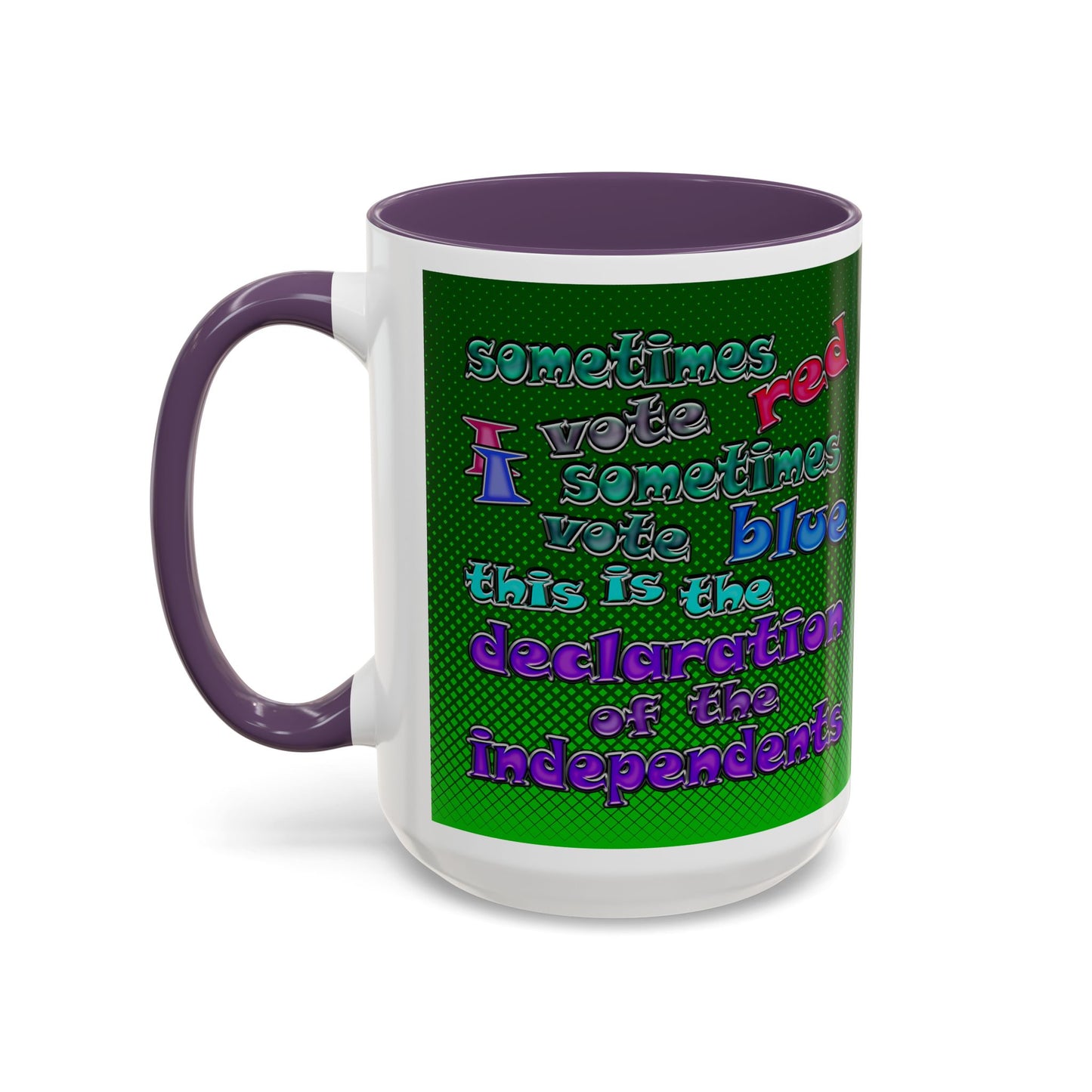 declaration of the independents - Accent Mug (logo green)