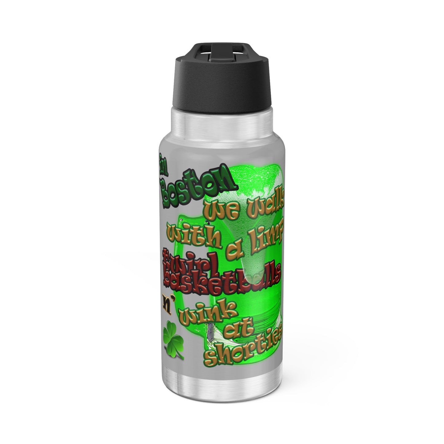 celtics logo - Gator Tumbler, 32oz (light grey)