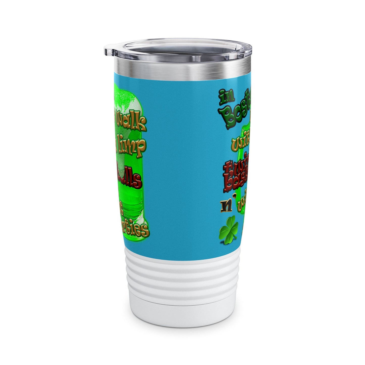 celtics logo - Ringneck Tumbler, 20oz (turquoise)