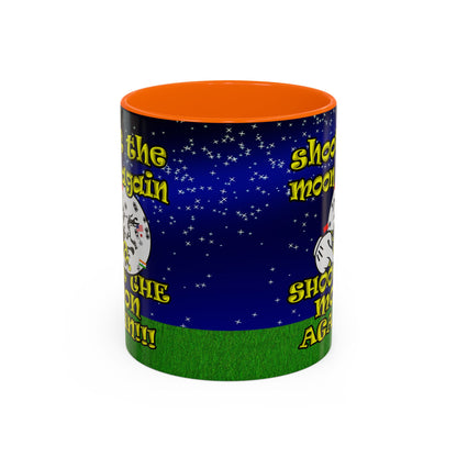 shoot the moon again - Accent Mug ('snoops' background)