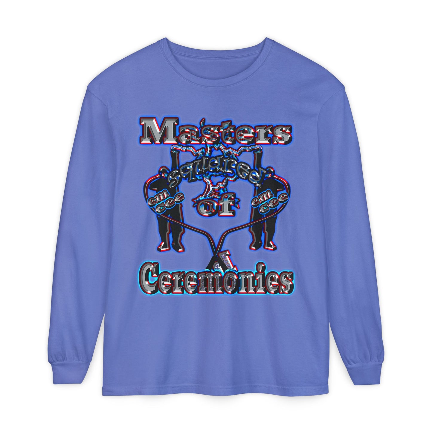 em cee squared - Unisex Garment-dyed Long Sleeve T-Shirt