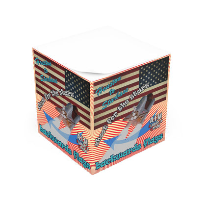 shoot for the stars - note cube (yellow-orange wave)