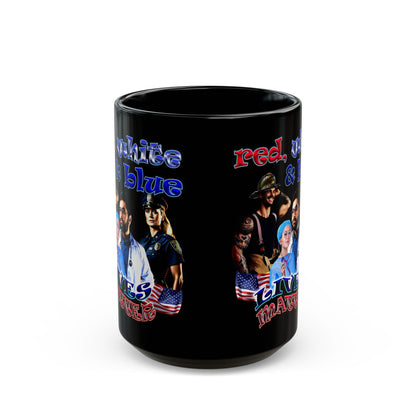 rw&b lives matter - Black Mug (black)