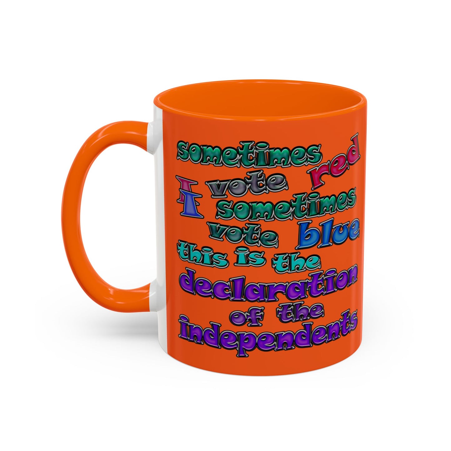 declaration of the independents - Accent Mug (orange)
