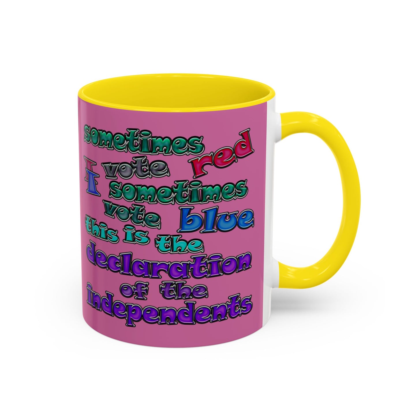 declaration of the independents - Accent Mug (light pink)