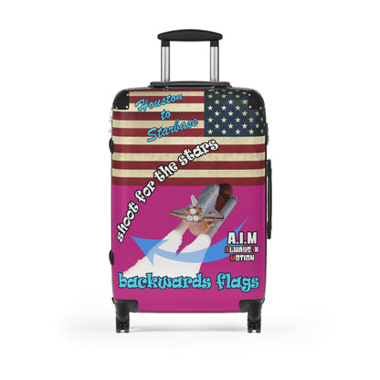 shoot for the stars - Suitcase (pink)
