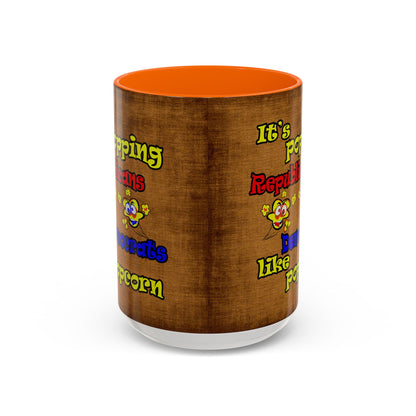 popping like popcorn - Accent Mug (brown papyrus)