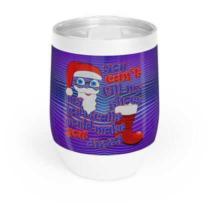 santa's shoes - Chill Wine Tumbler (purple wave)