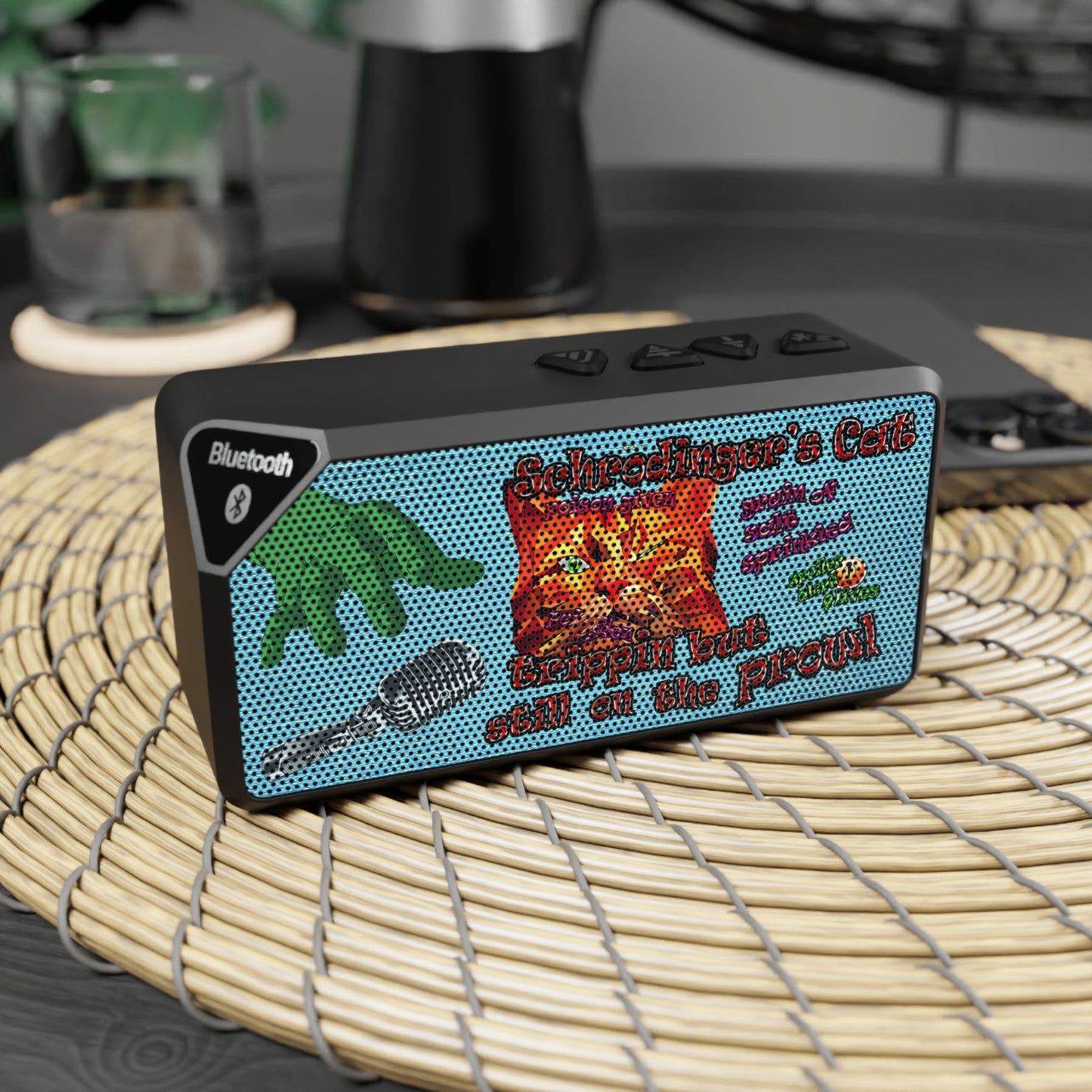 schrodinger's cat - Jabba Bluetooth Speaker (faded blue)
