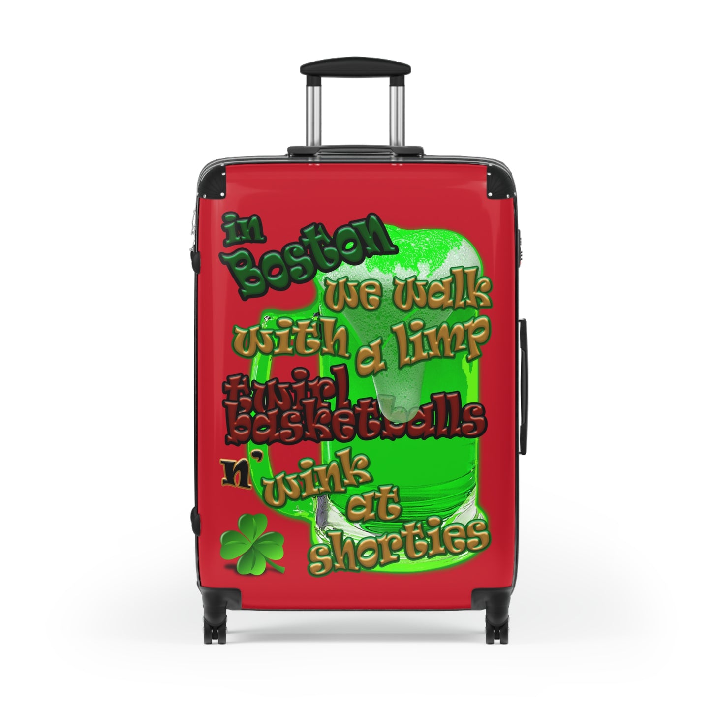 celtics logo - Suitcase (dark red)