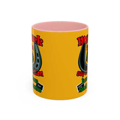 my luck - Accent Mug (yellow)