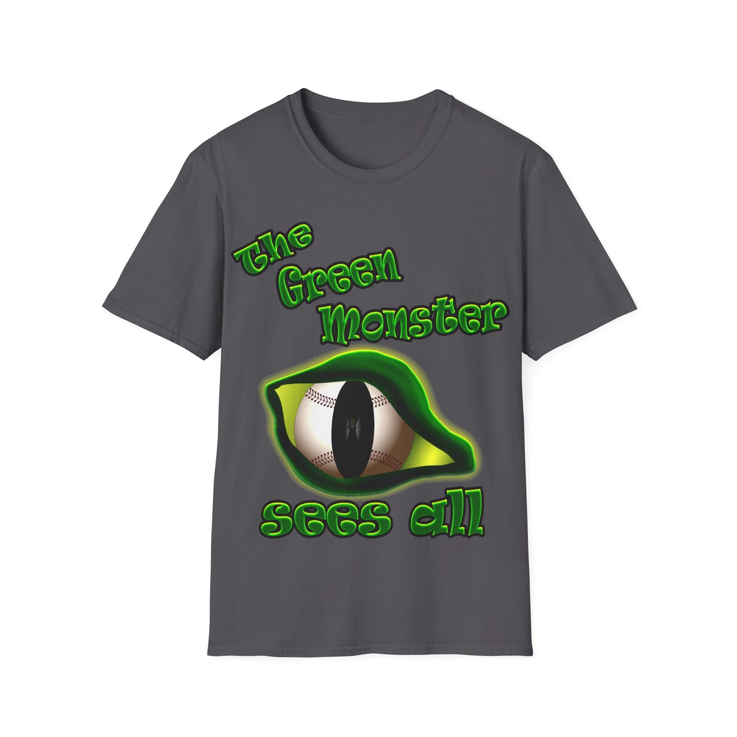 green monster - Unisex Softstyle T-Shirt