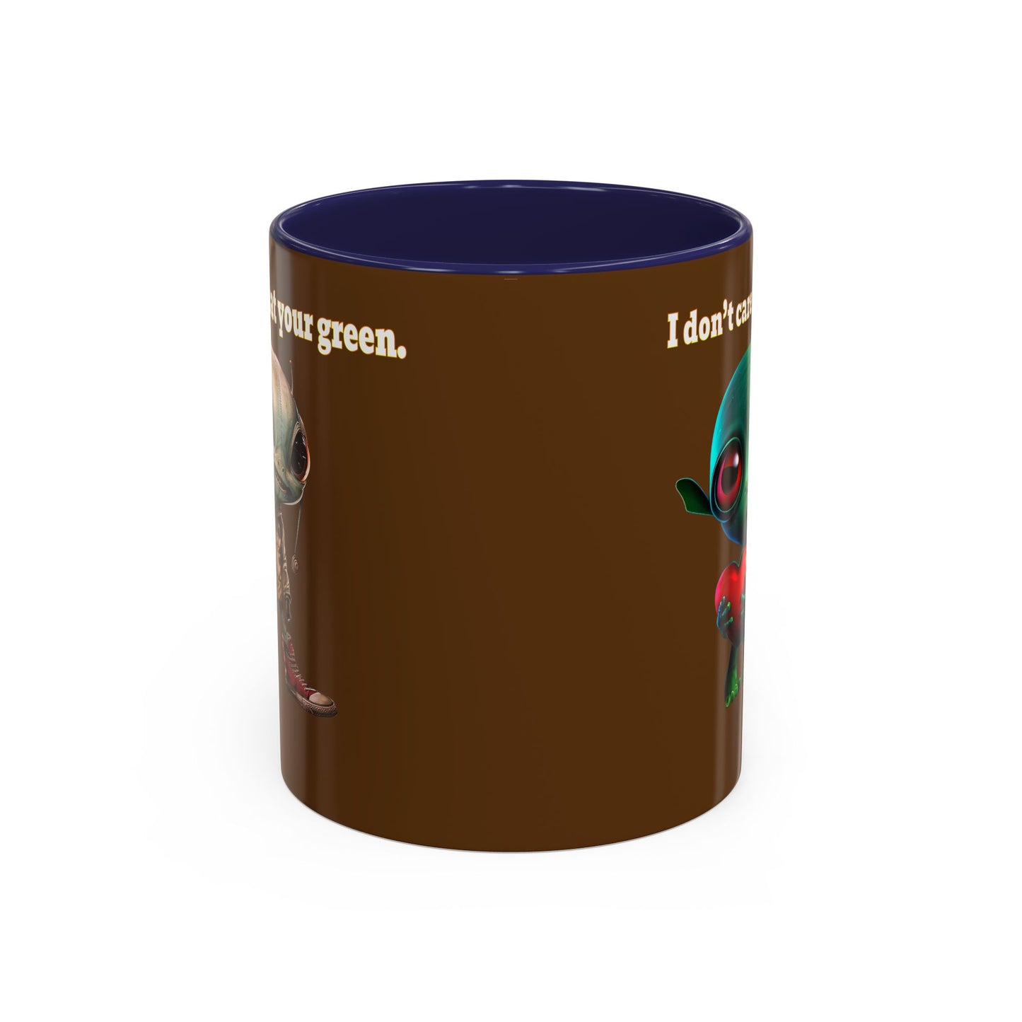 I don't care that your grey - Accent Mug (brown)