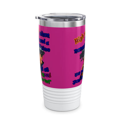 high noon - Ringneck Tumbler, 20oz (pink)