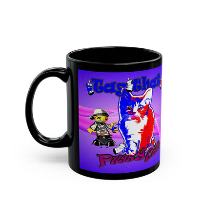 tag that - Black Mug (purple-pink wave)