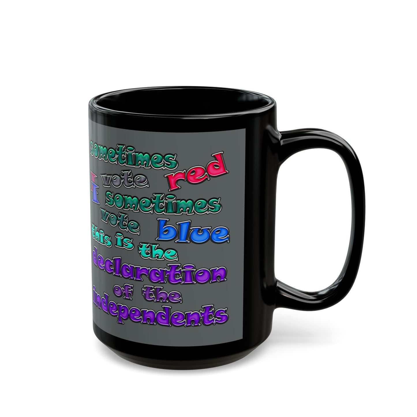 declaration of the independents - Black Mug (dark grey)
