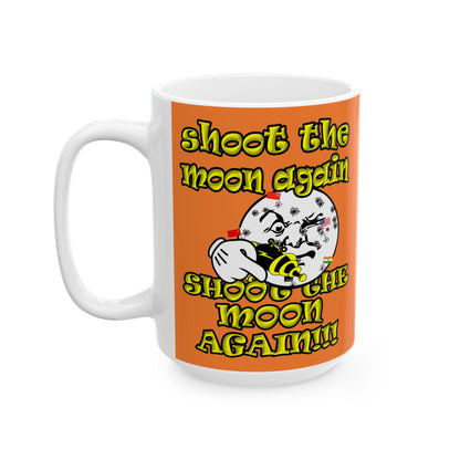 shoot the moon again - White Mug (crusta)