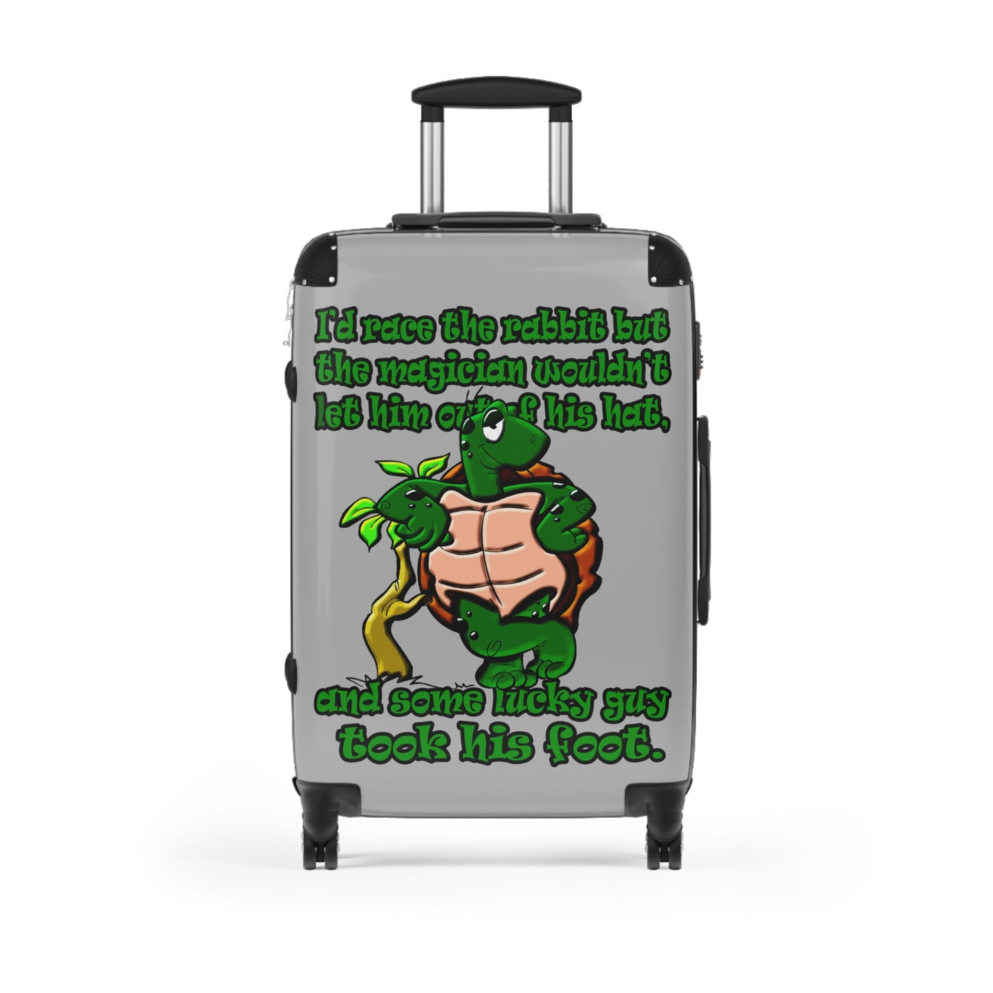 turtle race - Suitcase (light grey)