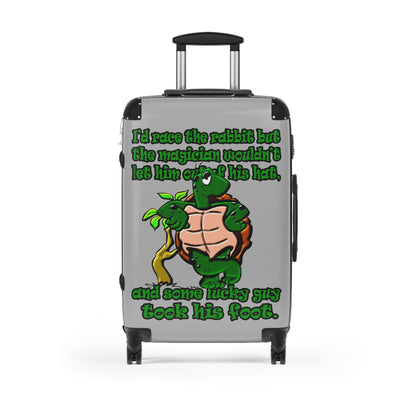 turtle race - Suitcase (light grey)
