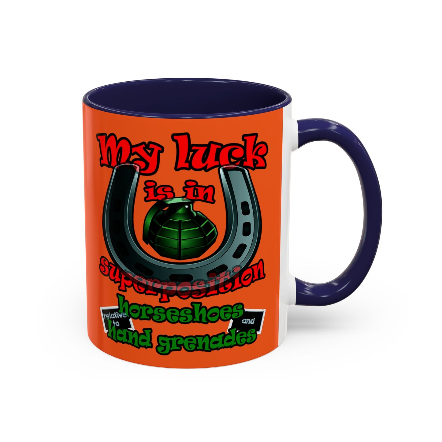 my luck - Accent Mug (orange)