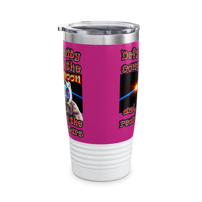 defy conquer reach - Ringneck Tumbler, 20oz (pink)