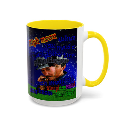 high noon - Accent Mug ('snoops' background)