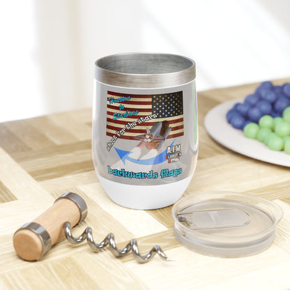 shoot for the stars - Chill Wine Tumbler (light grey)