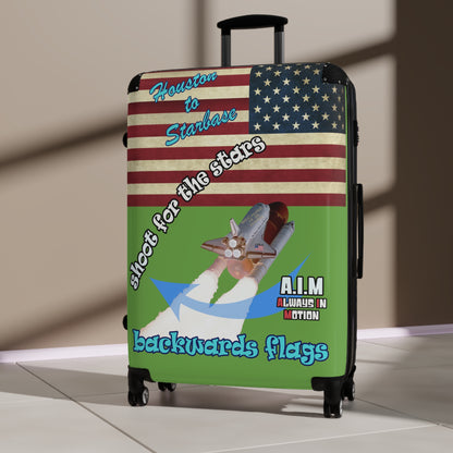 shoot for the stars - Suitcase (green)