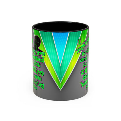 noticed you noticing - Accent Mug (rainbow split)