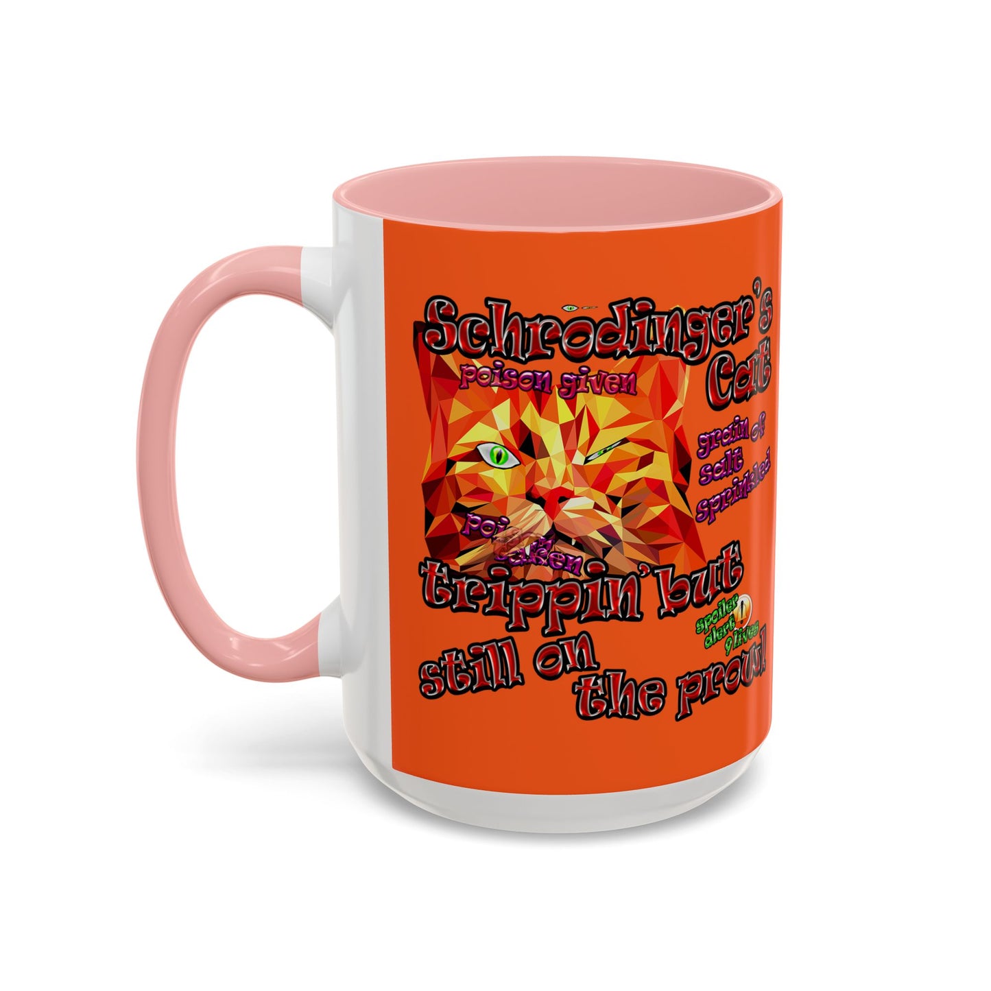 schrodinger's cat - Accent Mug (orange)