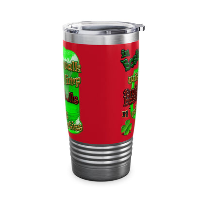 celtics logo - Ringneck Tumbler, 20oz (dark red)