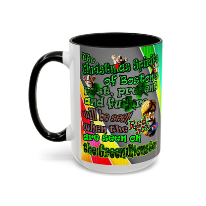 christmas spirits of boston - Accent Mug (rainbow split)