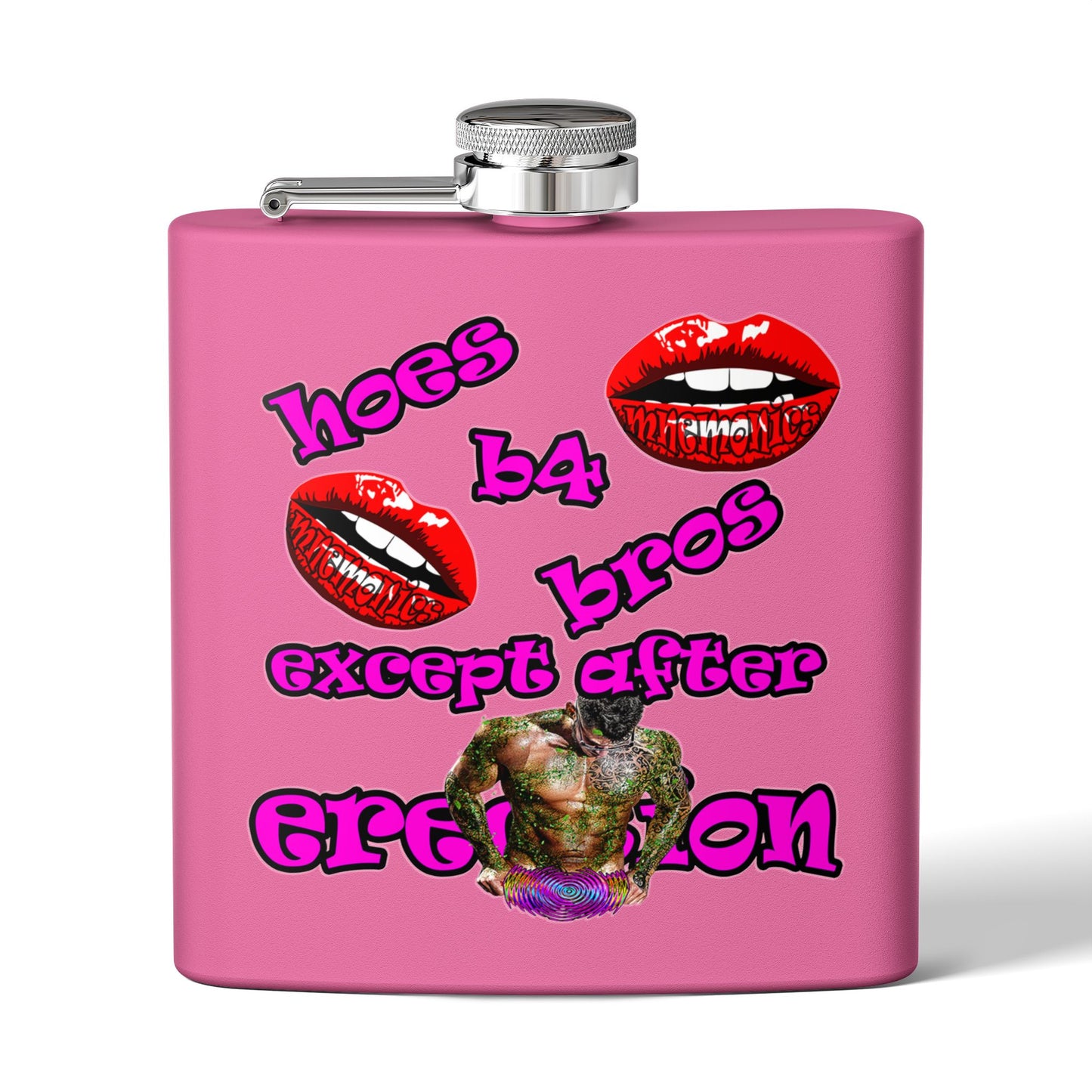 hoes b4 bros - Stainless Steel Flask