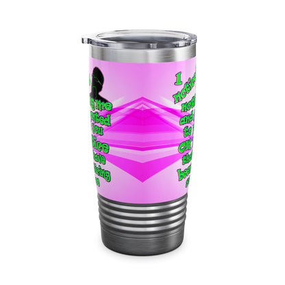 noticed you noticing - Ringneck Tumbler, 20oz (light blue-pink wave)